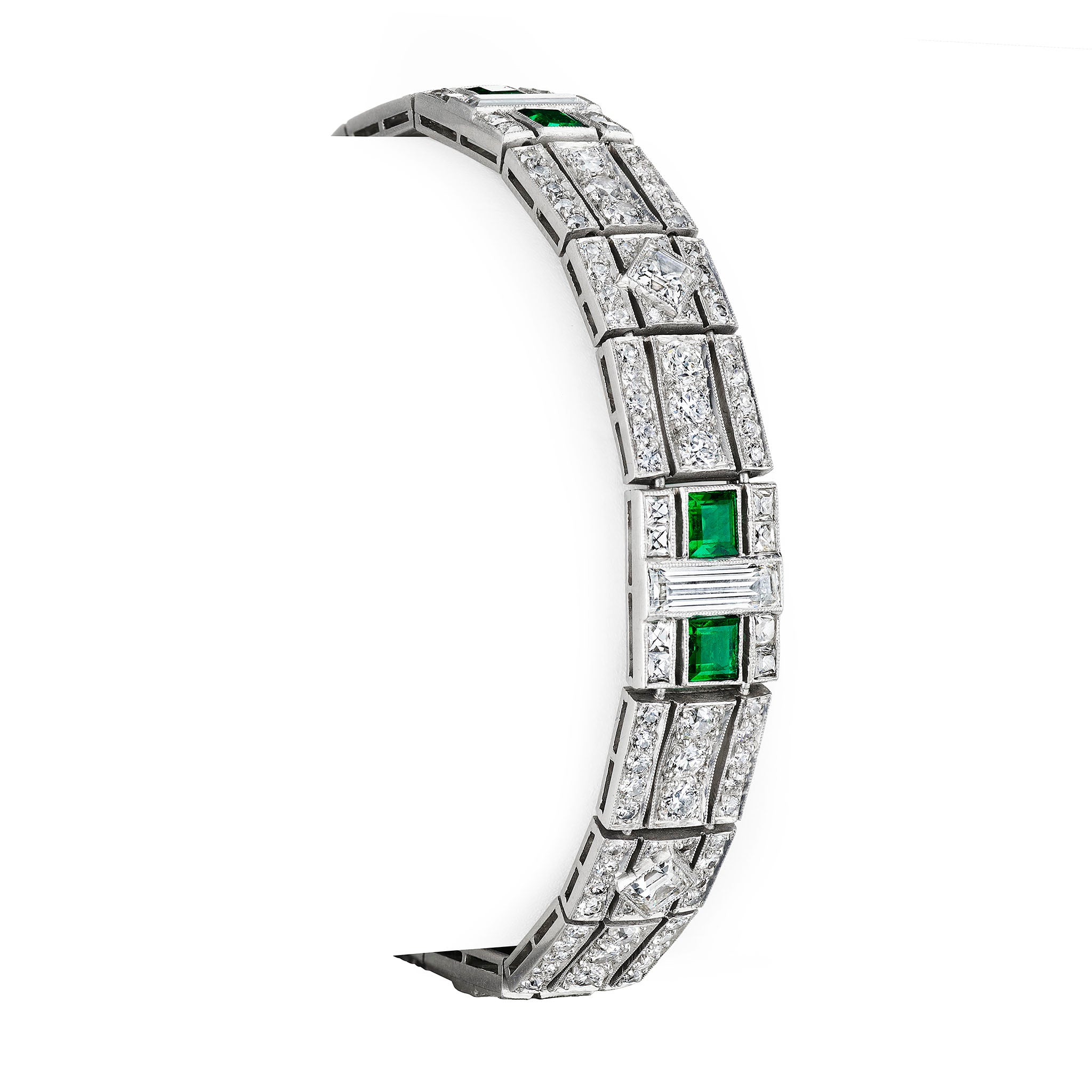 Macklowe Gallery | Tiffany & Co. Art Deco Emerald and Diamond