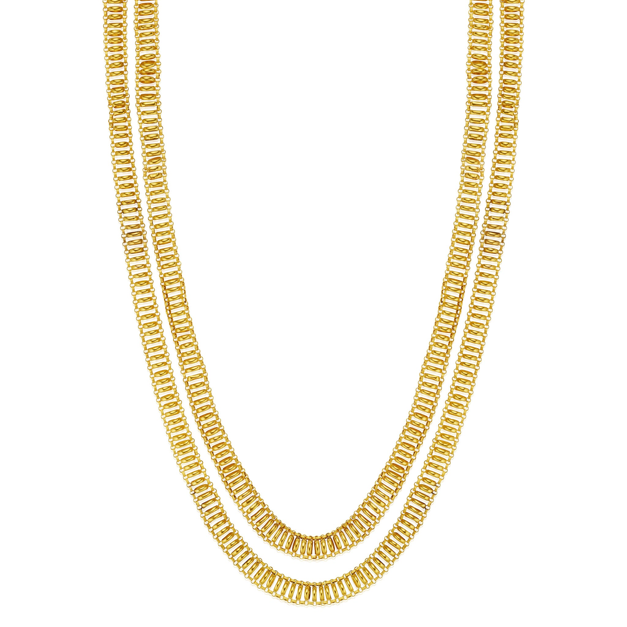 Macklowe Gallery | Georgian Longchain 18K Gold Necklace