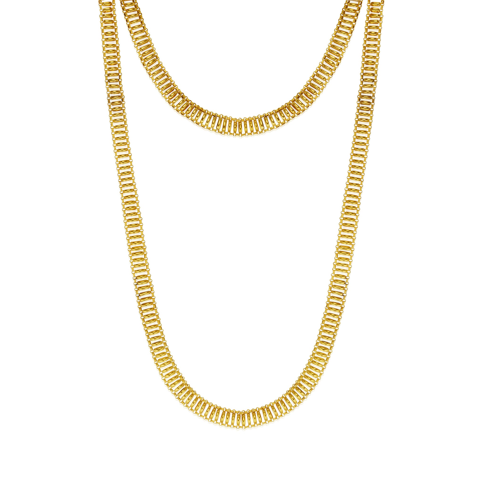 Macklowe Gallery | Georgian Longchain 18K Gold Necklace