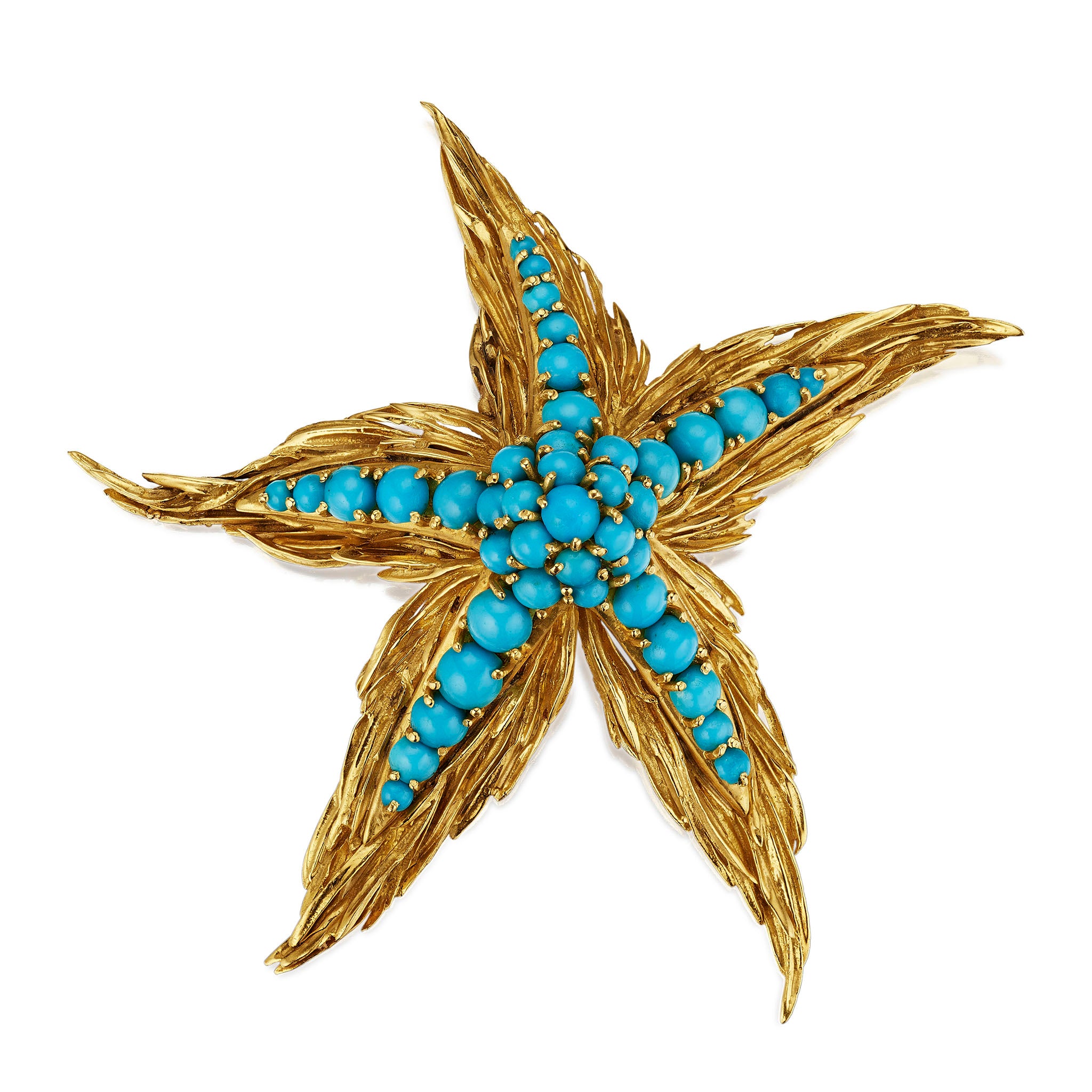 ティファニー　ヴィンテージ マベパール スターフィッシュ ブローチ Macklowe Gallery | Tiffany & Co. Mid-Century Starfish Brooch