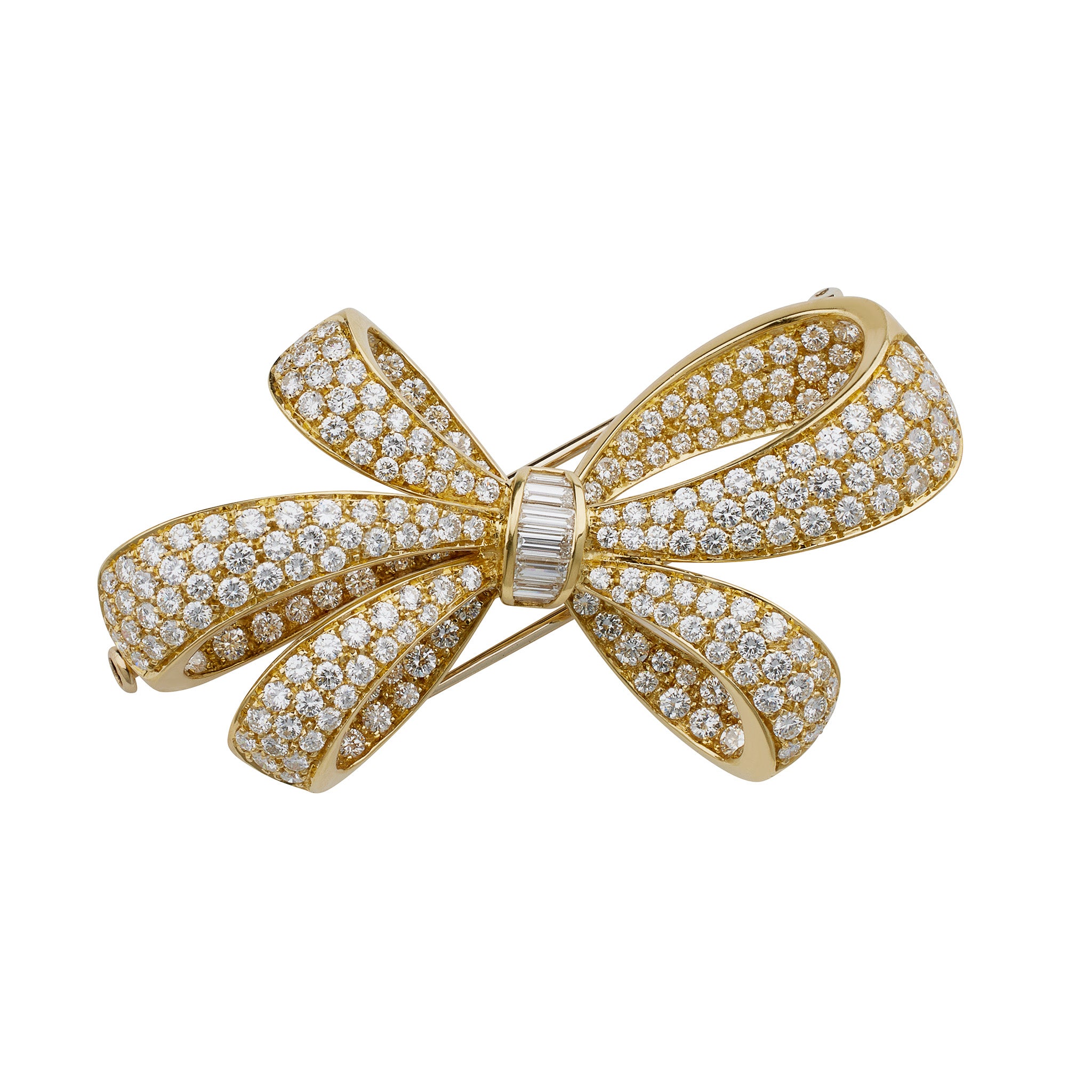 Macklowe Gallery | Tiffany & Co. Diamond Bow Brooch  display picture 2