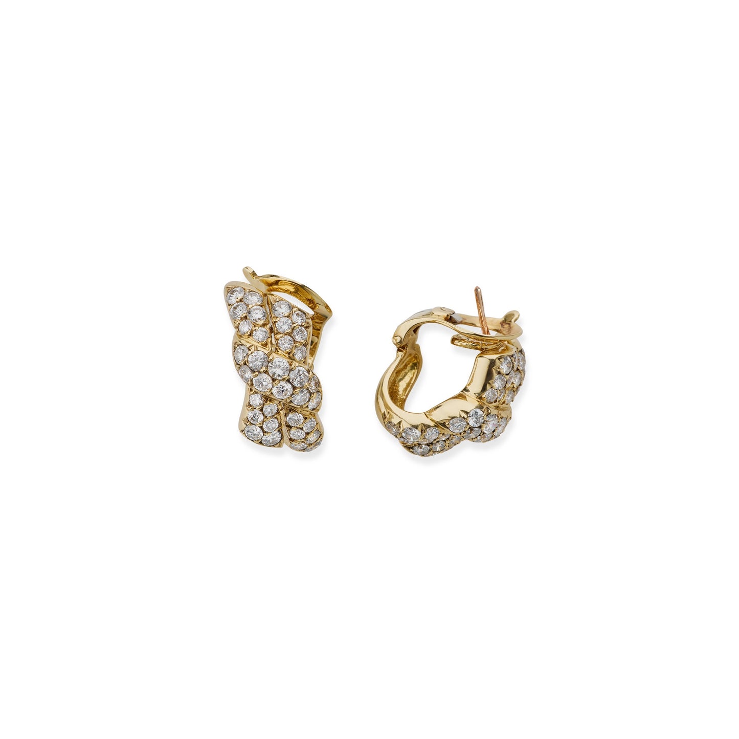 Macklowe Gallery Van Cleef & Arpels Paris Diamond Earrings