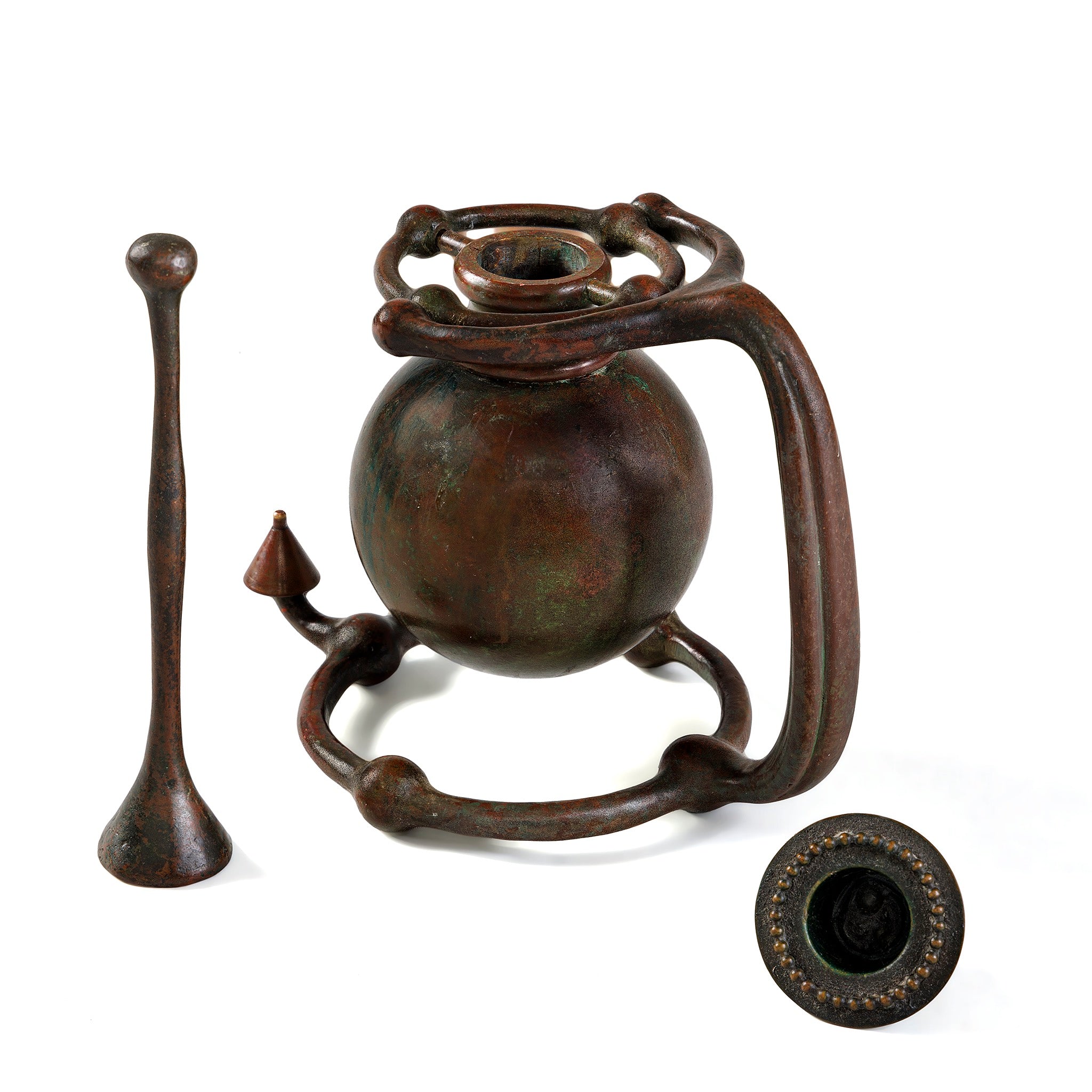 Macklowe Gallery | Tiffany Studios New York Bronze Swing Candle