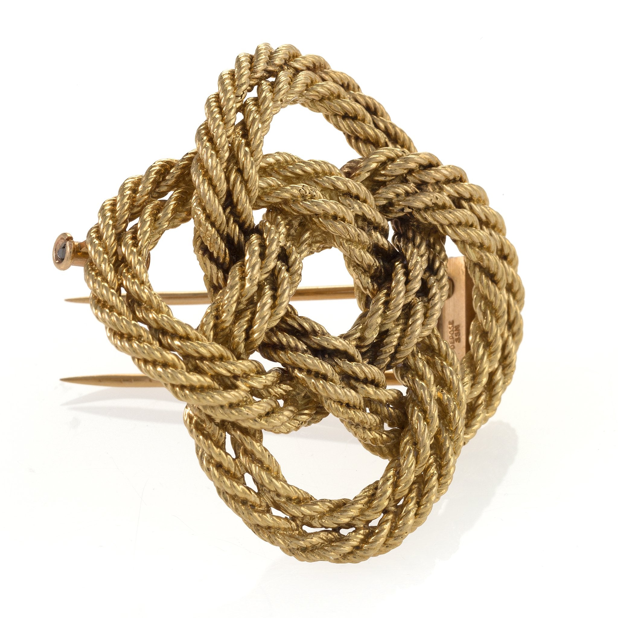 Macklowe Gallery | Tiffany & Co. France Gold Knot Brooch