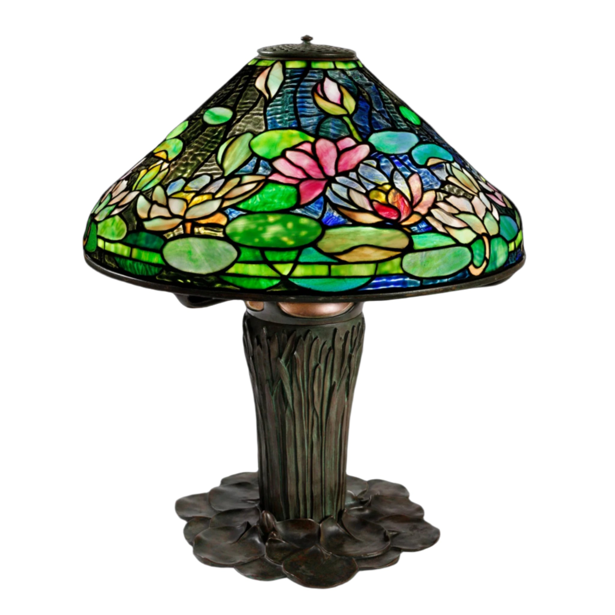 lily of the valley vintage tiffany flower lamp Macklowe Gallery