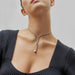 Macklowe Gallery Belle Époque Natural Pearl Drop and Diamond Lavalier Necklace