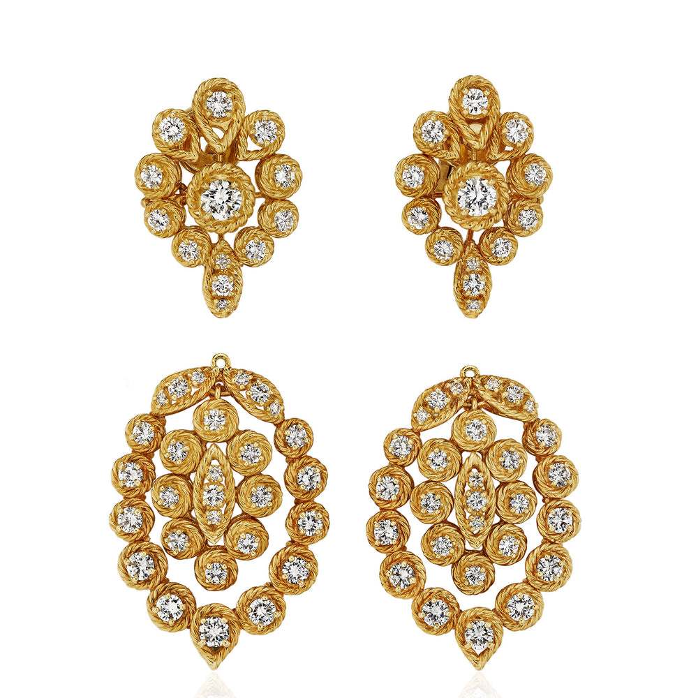 
                      
                        Macklowe Gallery Van Cleef & Arpels Indian-inspired Convertible Diamond Necklace and Pendant Earrings
                      
                    