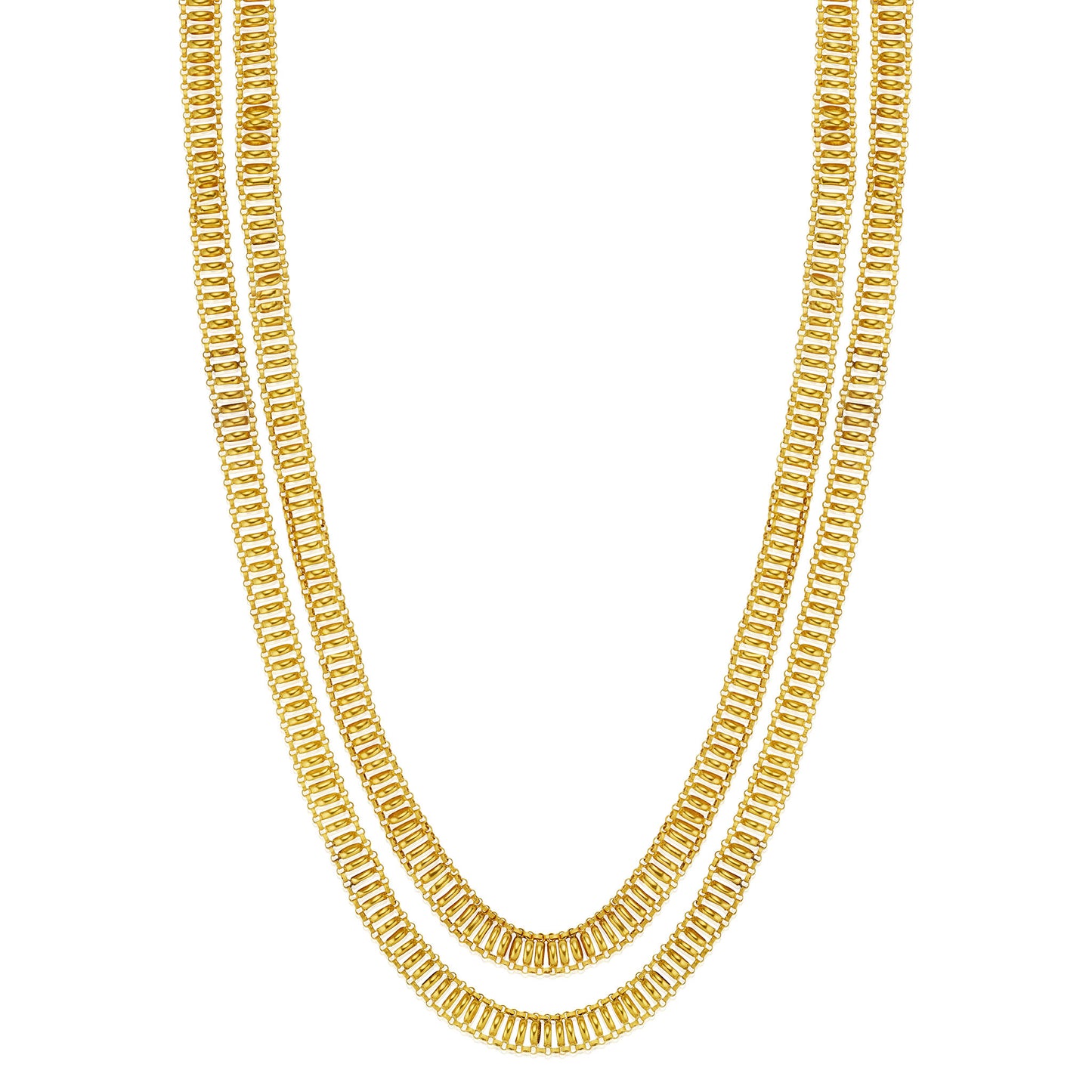 Macklowe Gallery Georgian Longchain 18K Gold Necklace