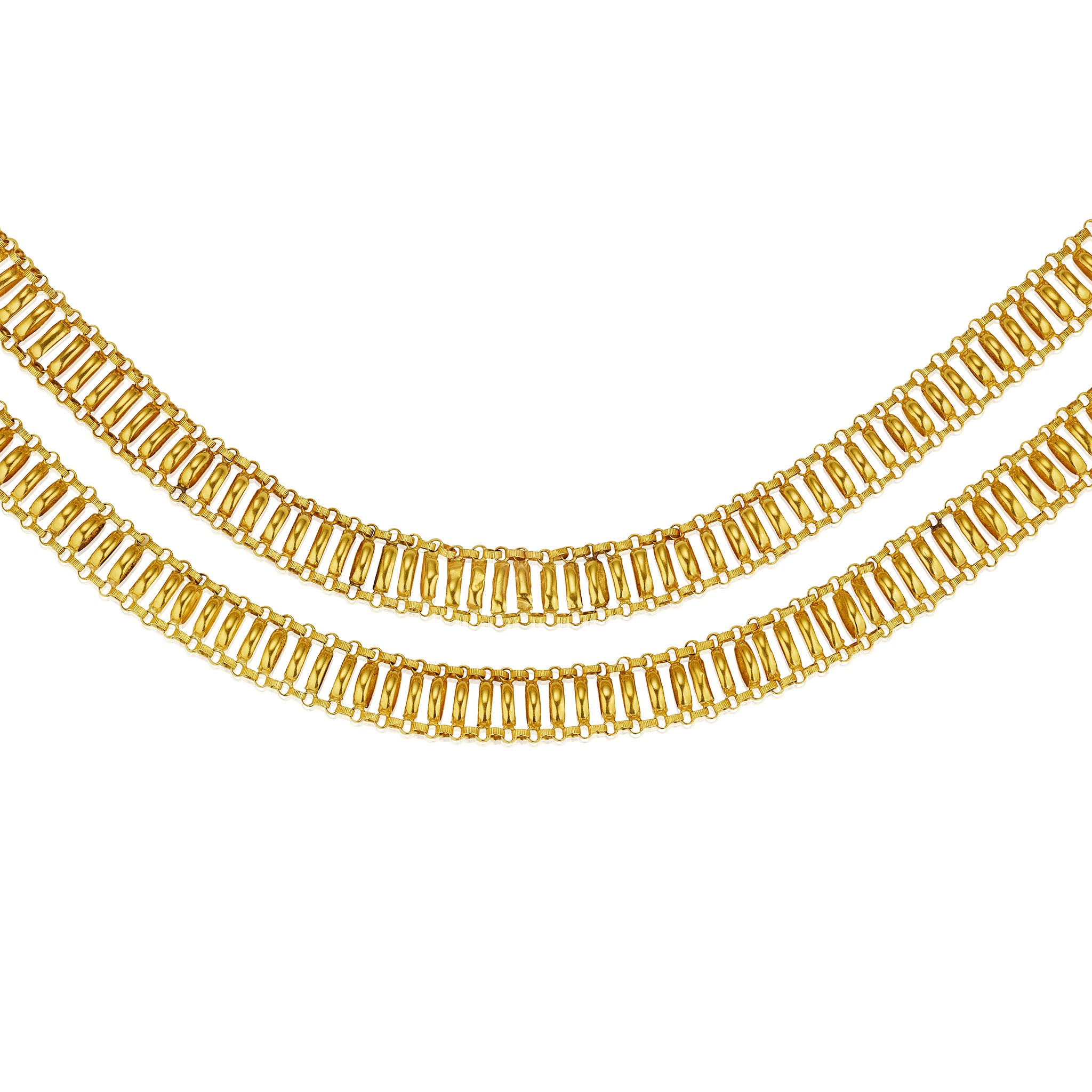 Macklowe Gallery | Georgian Longchain 18K Gold Necklace