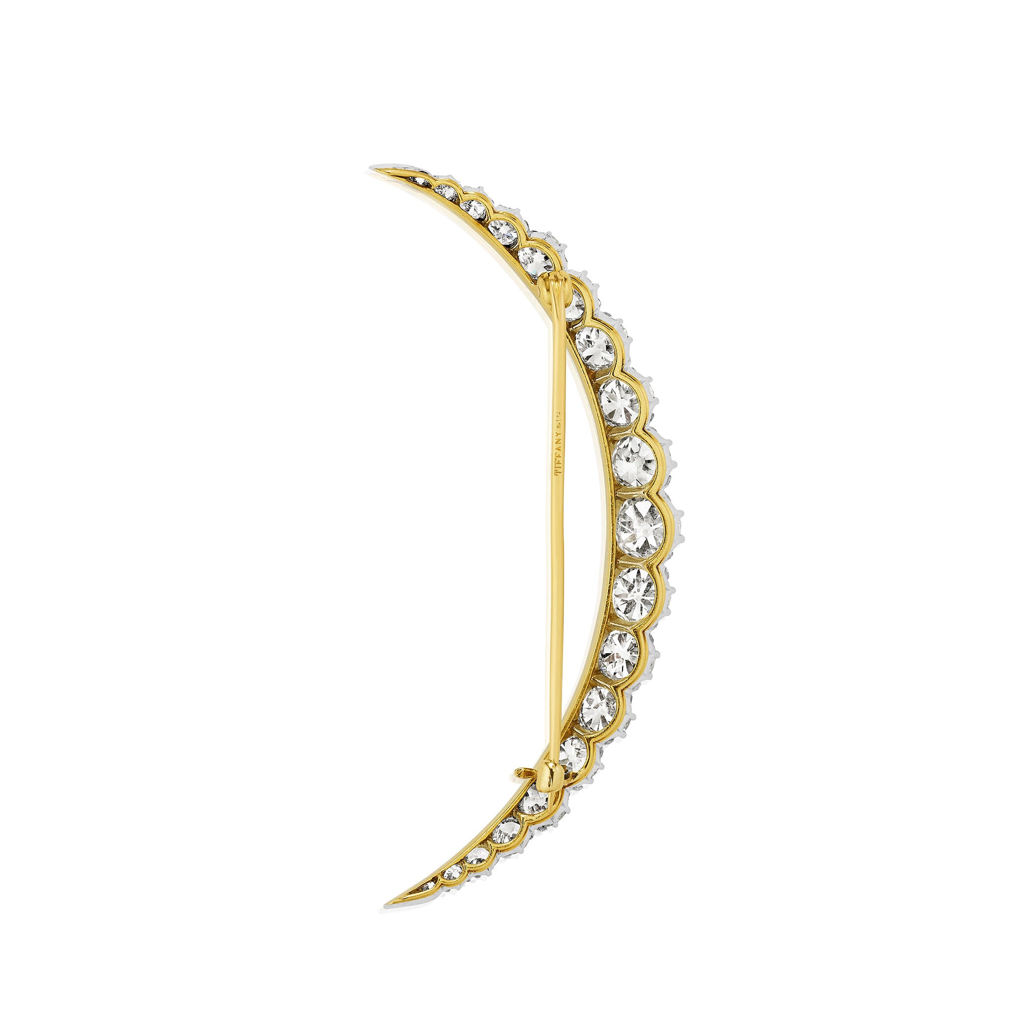 Macklowe Gallery | Tiffany & Co. Edwardian Diamond Crescent Brooch