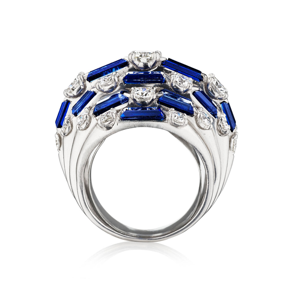 
                      
                        Macklowe Gallery Oscar Heyman Mid-Century Sapphire Ring
                      
                    