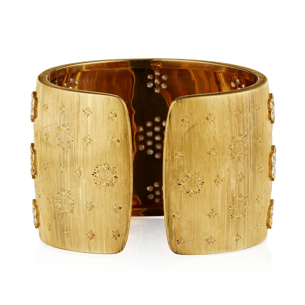 
                      
                        Macklowe Gallery Mario Buccellati Diamond Rigato Bracelet
                      
                    