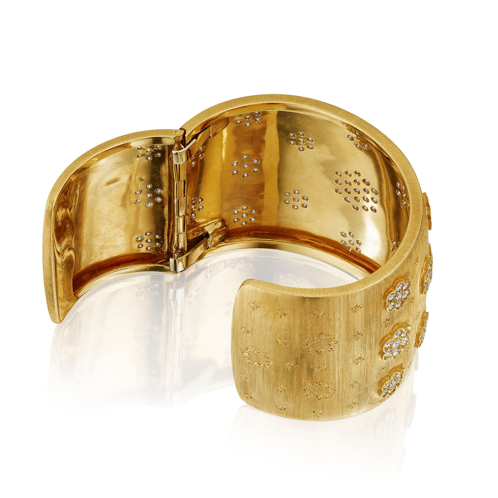 
                      
                        Macklowe Gallery Mario Buccellati Diamond Rigato Bracelet
                      
                    