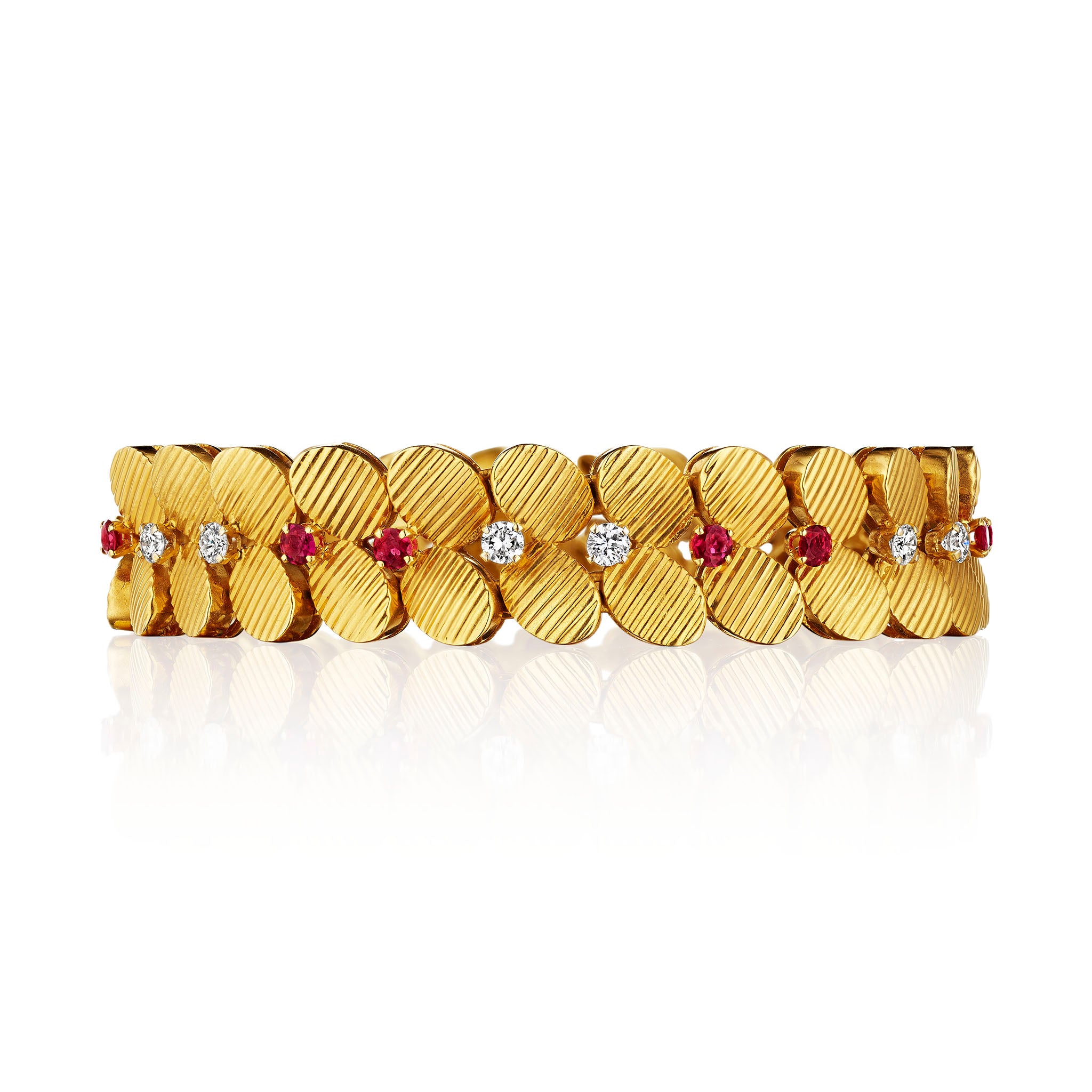 Macklowe Gallery | Péry et Fils Mid-Century Ruby and Diamond Suite