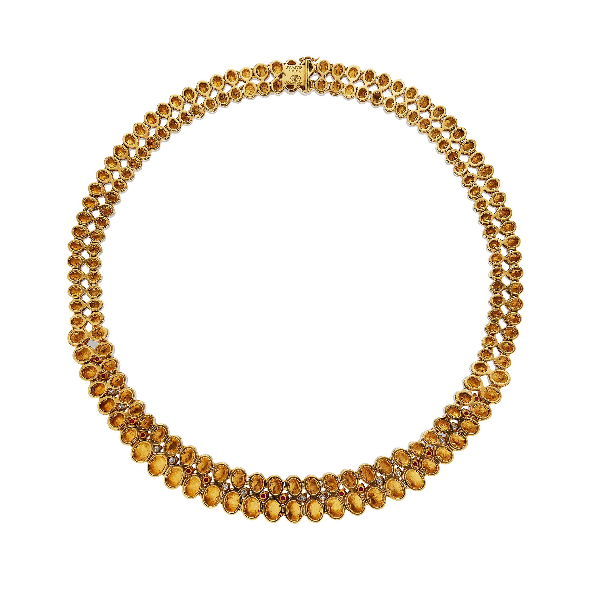 Macklowe Gallery | Péry et Fils Mid-Century Ruby and Diamond Suite