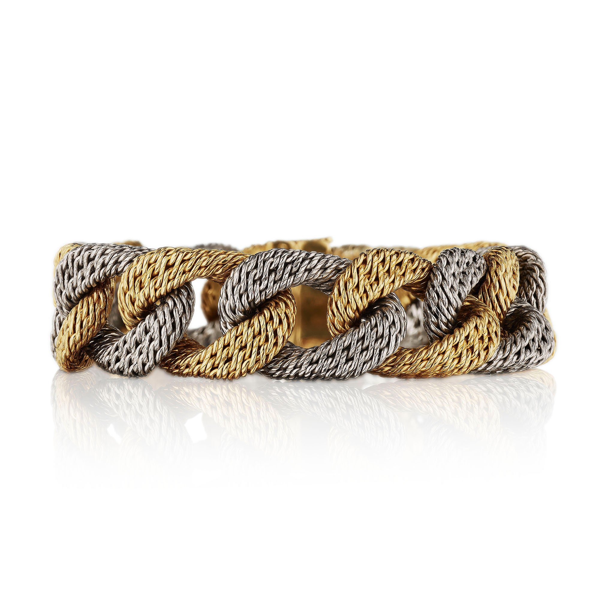 Macklowe Gallery | Georges Lenfant Paris Bi-color Gold Bracelet