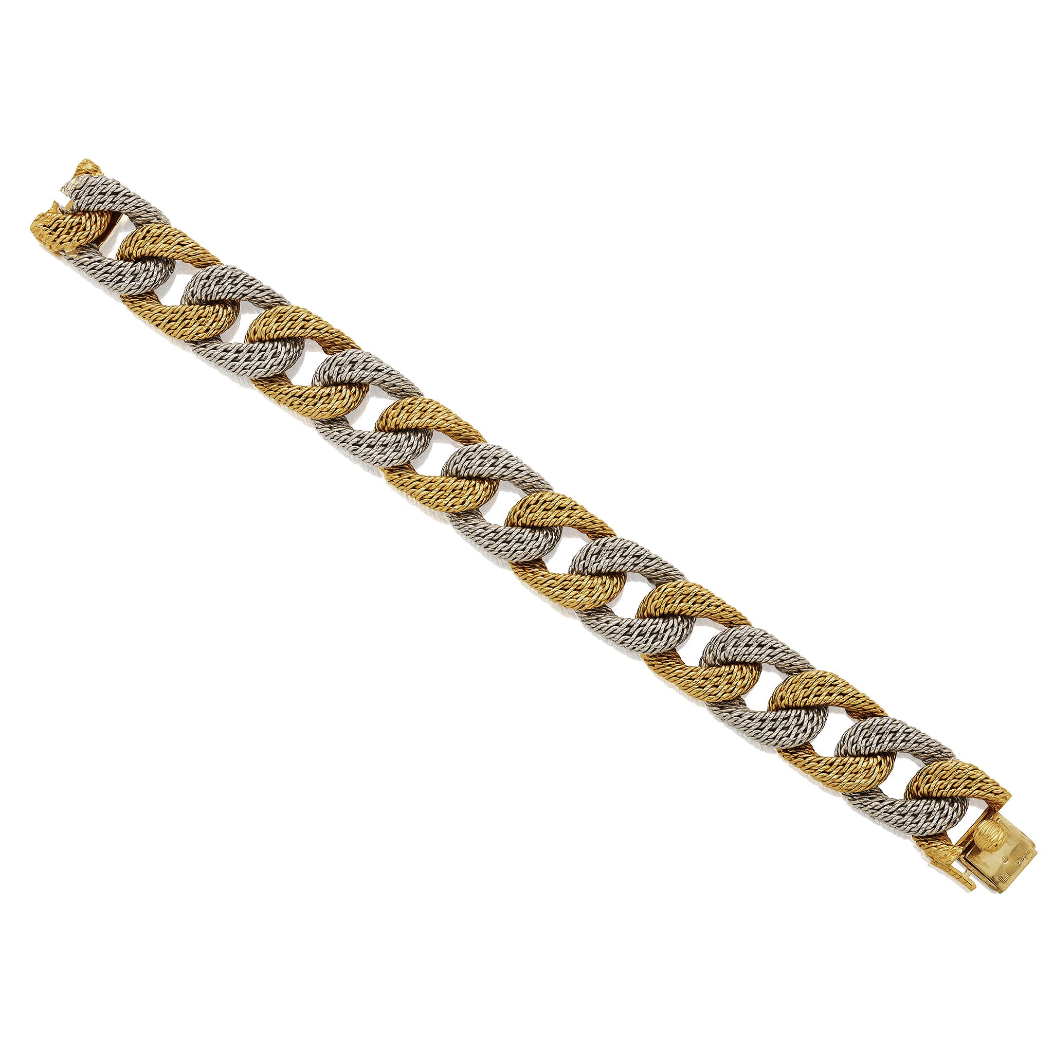 Macklowe Gallery | Georges Lenfant Paris Bi-color Gold Bracelet