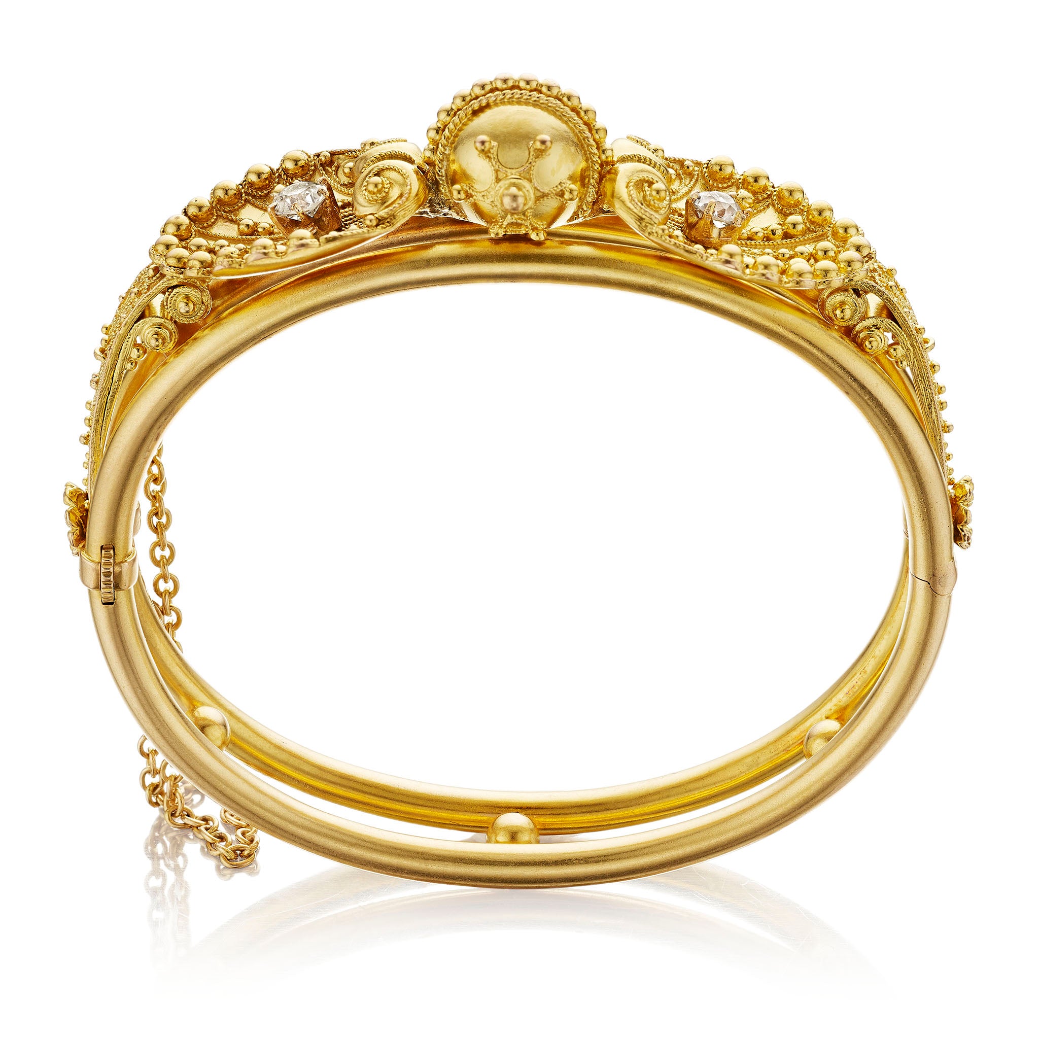 Macklowe Gallery | Antique 18K Gold Bangle Bracelet – MackloweGallery