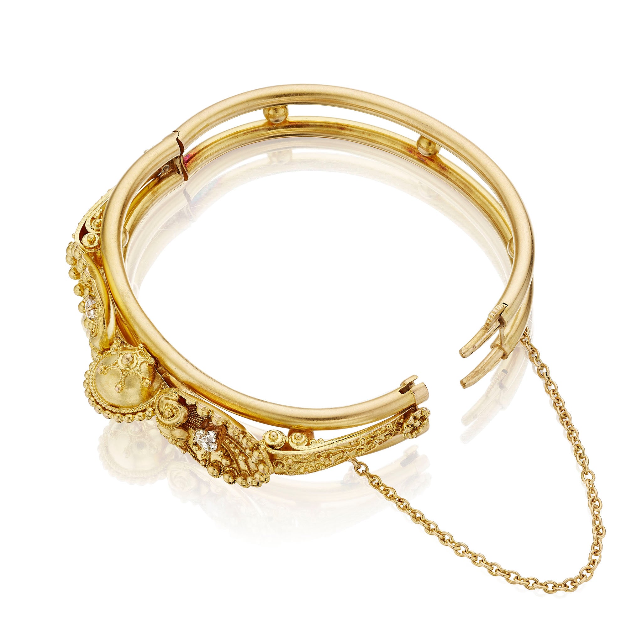 Macklowe Gallery | Antique 18K Gold Bangle Bracelet – MackloweGallery