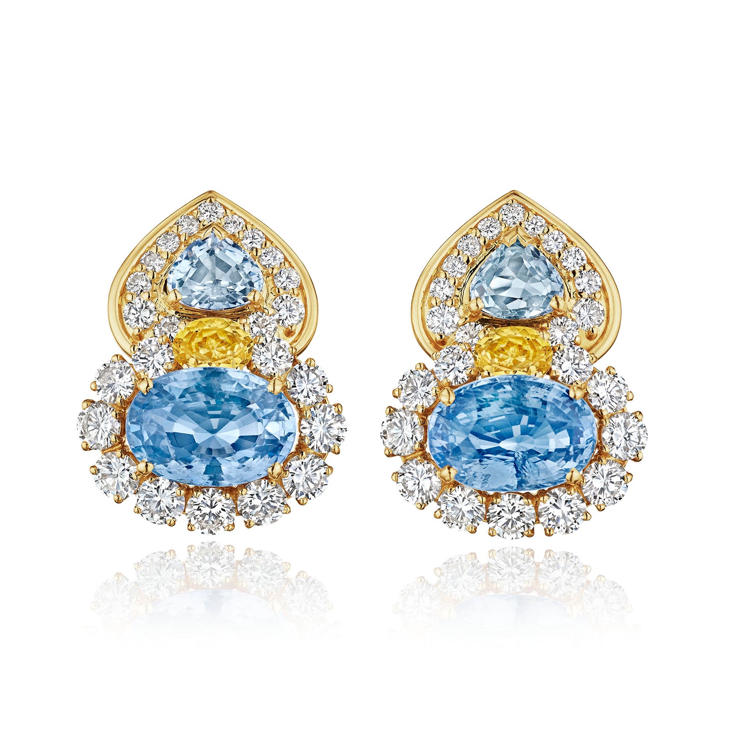 Macklowe Gallery Marina B. Sapphire "Gina" Earrings