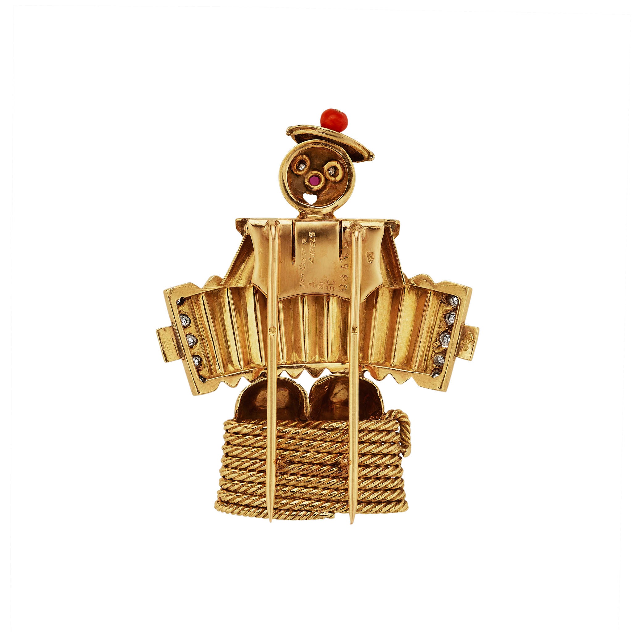 ANAGRAM BROOCH PALLADIUM オリジナルポーチ付き Macklowe Gallery | Van Cleef & Arpels 