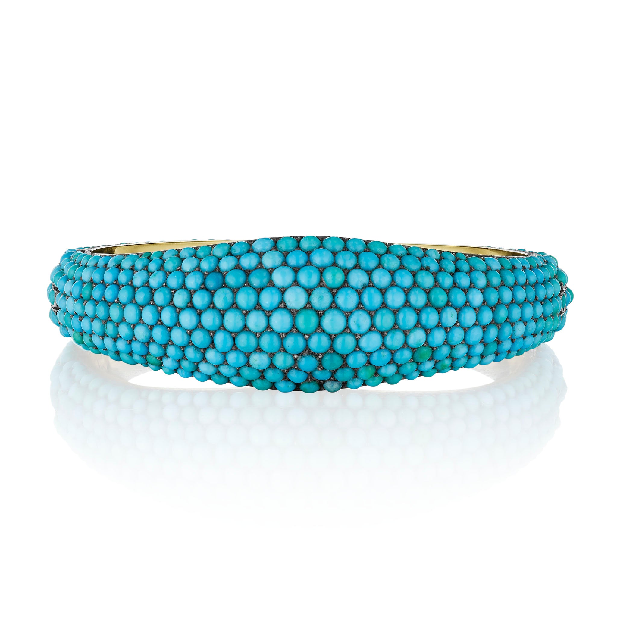 Macklowe Gallery | Antique Turquoise Bangle Bracelet – MackloweGallery