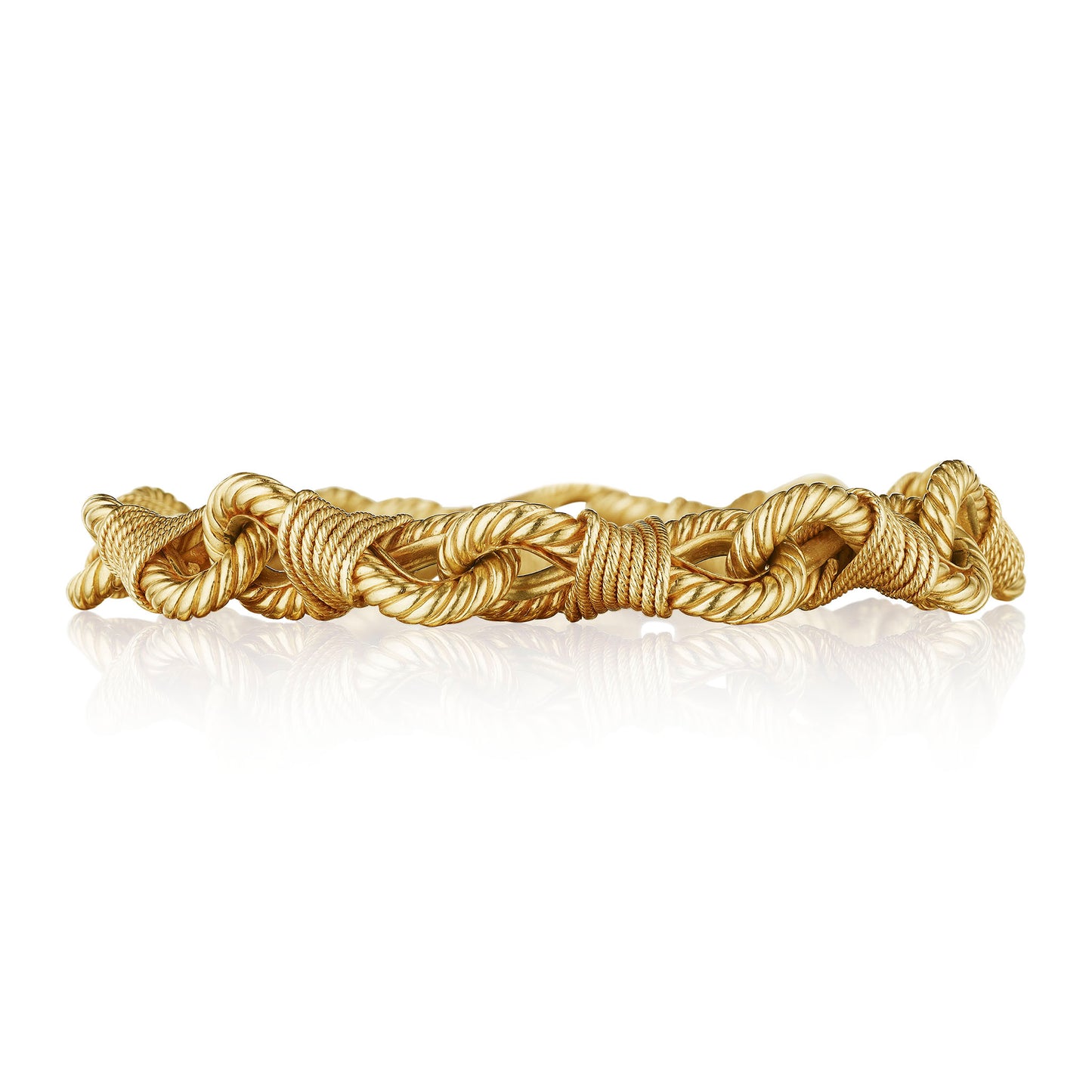 Macklowe Gallery French Mid-Century 18K Gold Bracelet