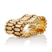 Macklowe Gallery Wide Retro Fancy Link 18K Gold Strap Bracelet