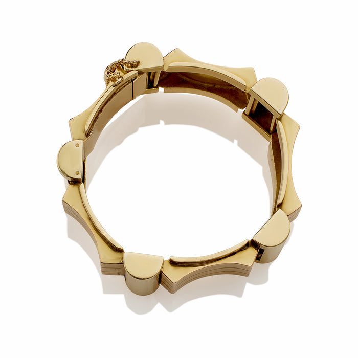Macklowe Gallery Retro 18K Rose and Yellow Gold Bracelet