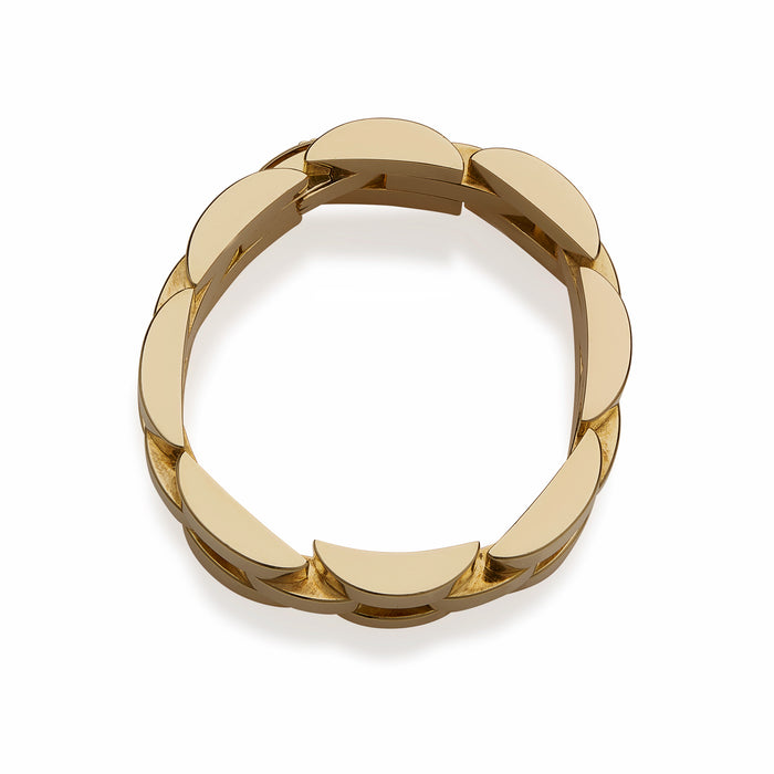 Macklowe Gallery Retro 18K Gold Tank Track Bracelet