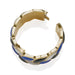 Macklowe Gallery Tiffany & Co. Lapis, Black Jade and Mother-of-Pearl "Rope" Bangle Bracelet