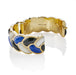 Macklowe Gallery Tiffany & Co. Lapis, Black Jade and Mother-of-Pearl "Rope" Bangle Bracelet