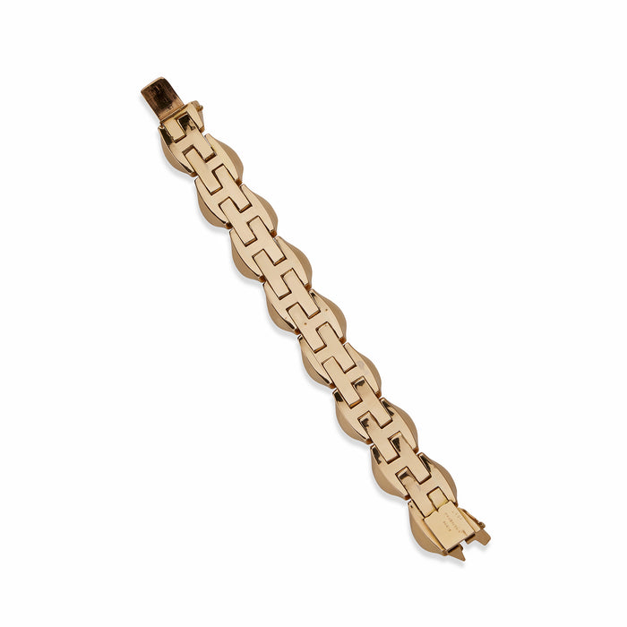 Macklowe Gallery Mauboussin Retro 18K Gold Bracelet