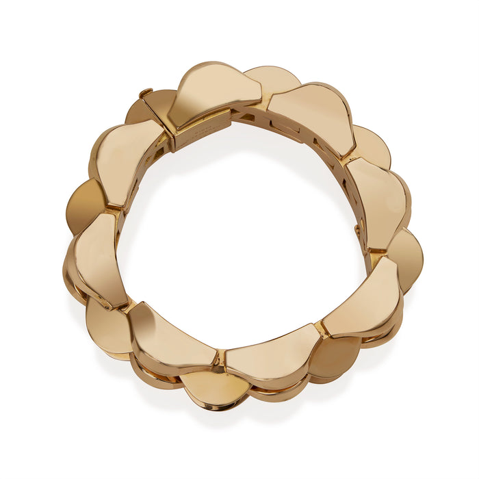 Macklowe Gallery Mauboussin Retro 18K Gold Bracelet