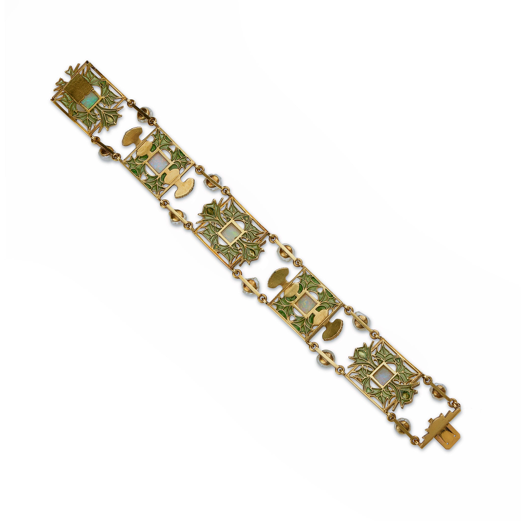 Macklowe Gallery | René Lalique Art Nouveau Plique-à-jour Enamel