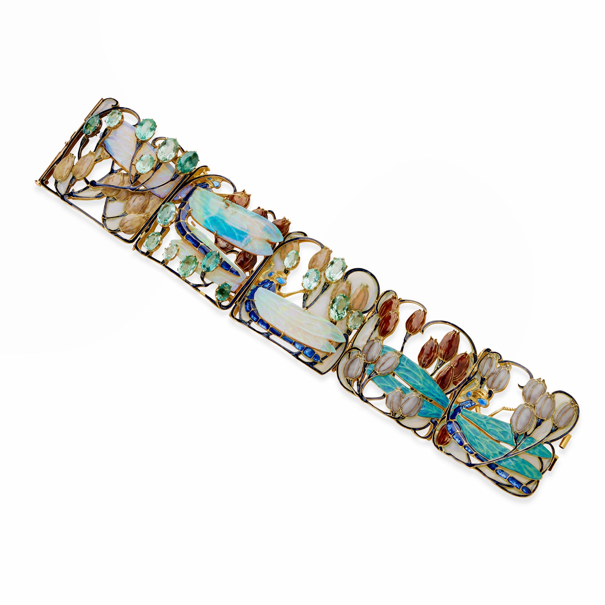 Macklowe Gallery | René Lalique Dragonfly Bracelet – MackloweGallery