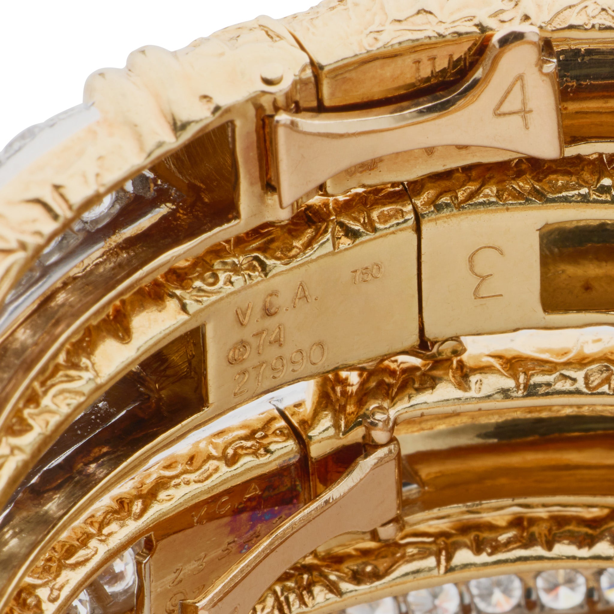 Macklowe Gallery | Four 1970s Van Cleef & Arpels Diamond Bangle
