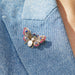 Macklowe Gallery Antique Diamond, Pearl and Gem-set Butterfly Brooch