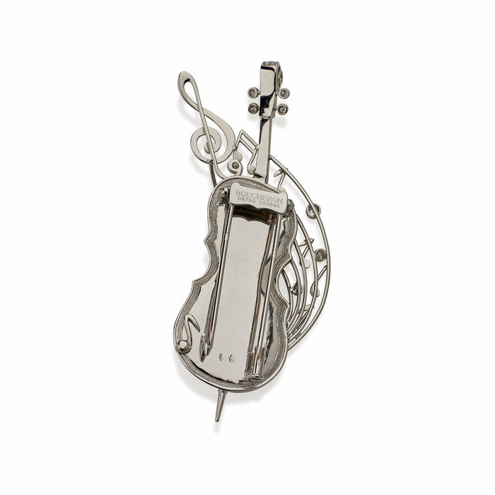 Macklowe Gallery Boucheron Paris Diamond Cello Brooch