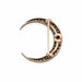 Macklowe Gallery Old Mine-cut Diamond Crescent Brooch