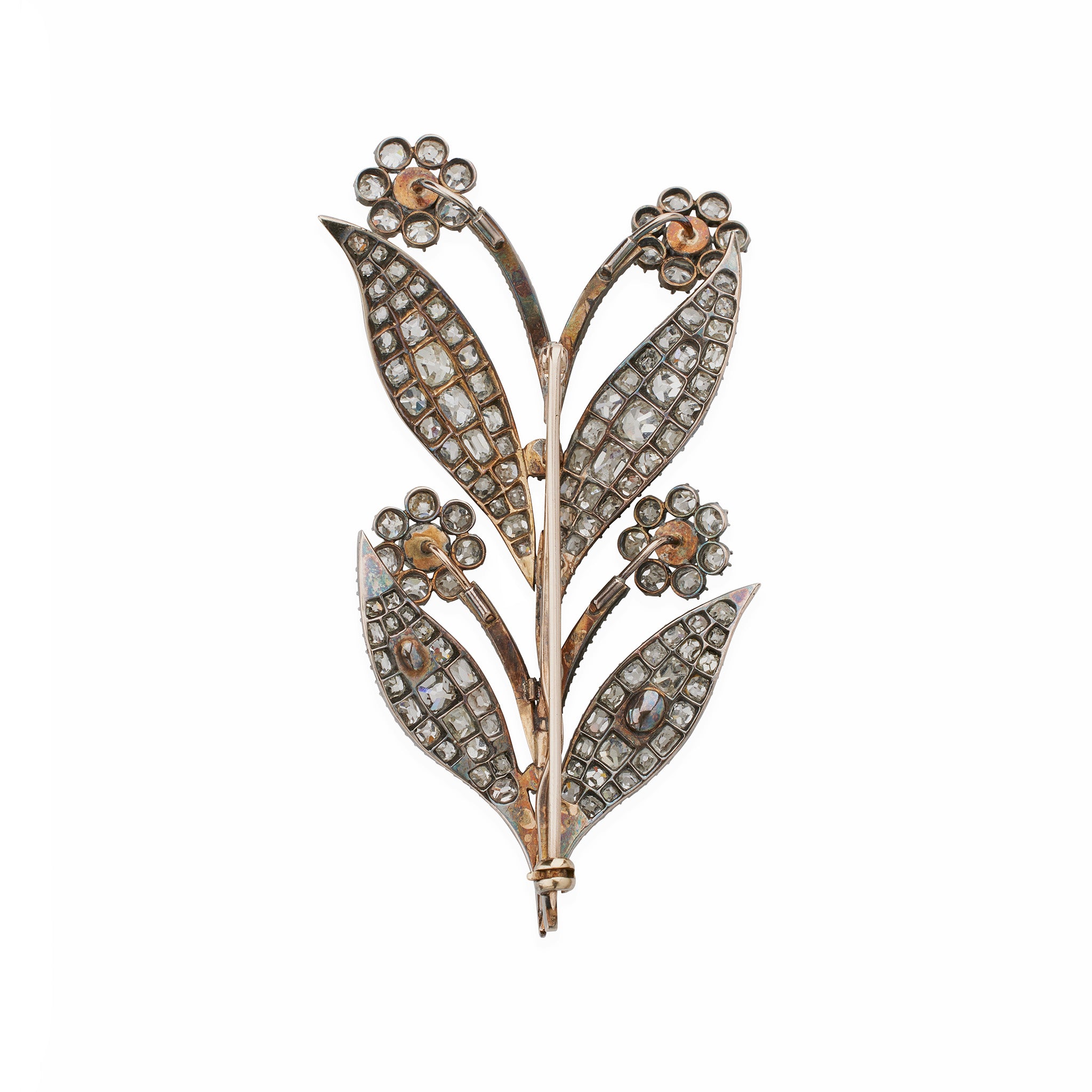 Macklowe Gallery | Antique Diamond Flower Brooch – MackloweGallery
