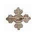 Macklowe Gallery Old Mine-cut Diamond Cross Brooch