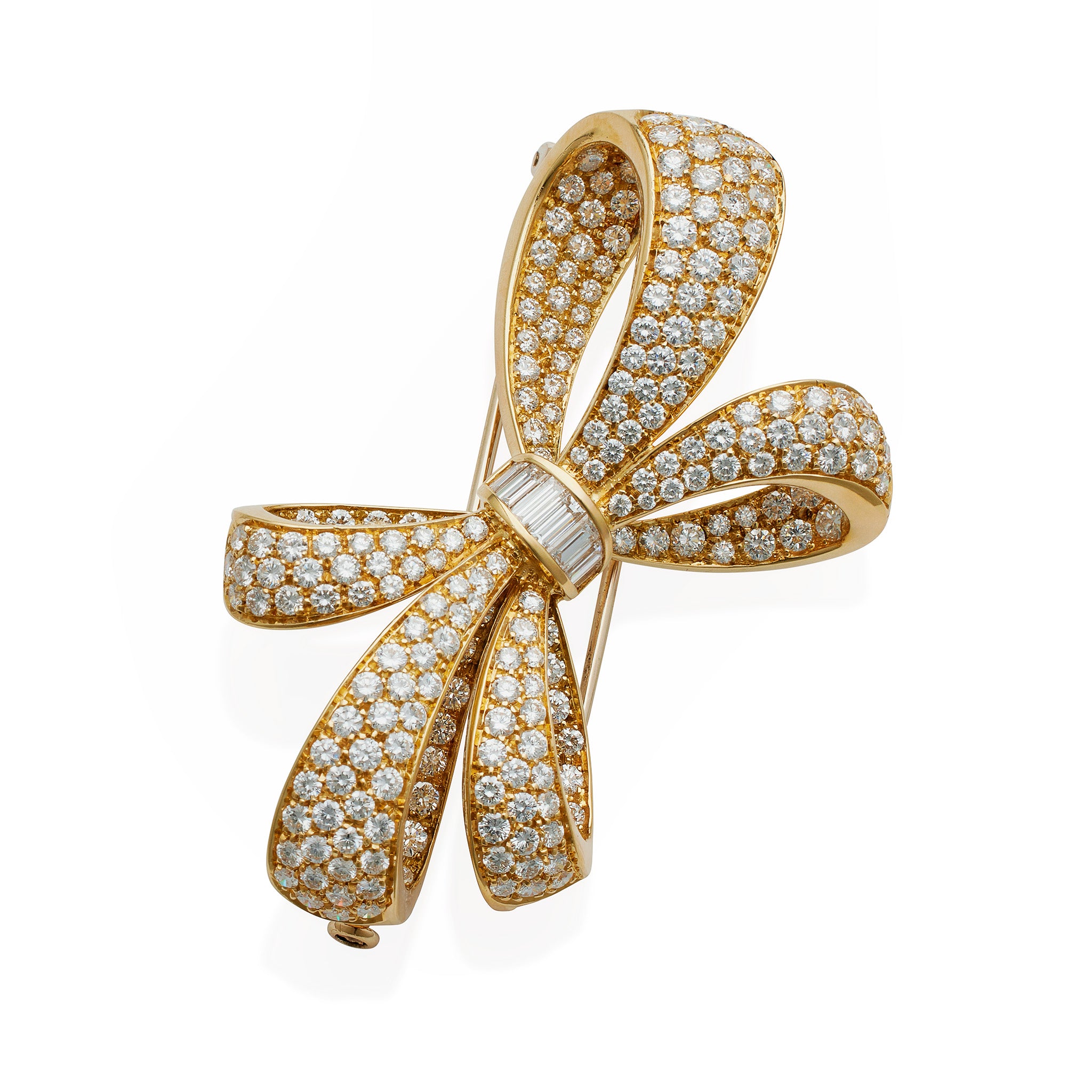 Macklowe Gallery | Tiffany & Co. Diamond Bow Brooch – MackloweGallery