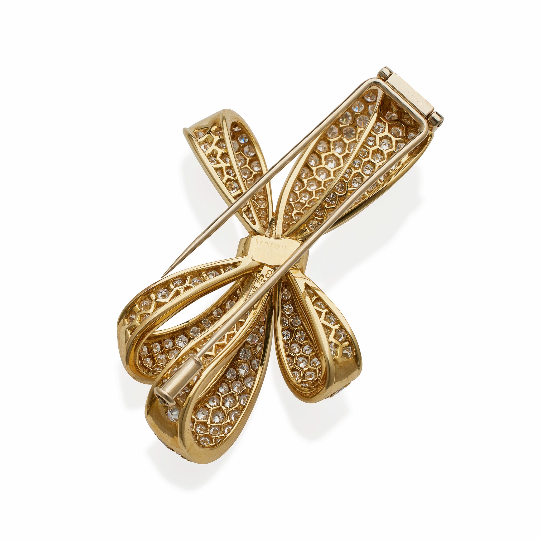 Macklowe Gallery | Tiffany & Co. Diamond Bow Brooch – MackloweGallery