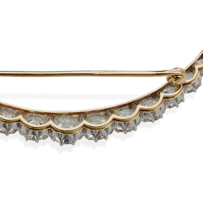 Tiffany Co. Edwardian Diamond Crescent Brooch
