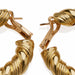 Macklowe Gallery Van Cleef & Arpels Paris 18K Gold Twisted Hoop Earrings