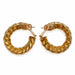 Macklowe Gallery Van Cleef & Arpels Paris 18K Gold Twisted Hoop Earrings