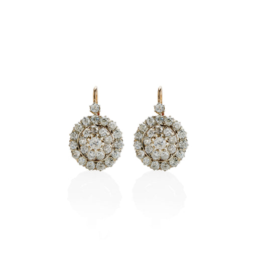 Macklowe Gallery Edwardian Diamond Pendant Earrings
