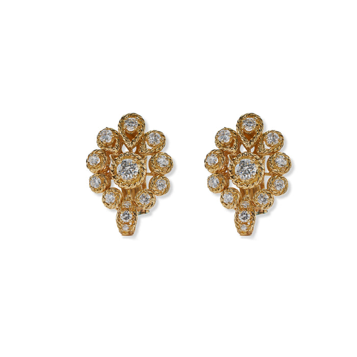 Macklowe Gallery Van Cleef & Arpels Indian-inspired Convertible Diamond Necklace and Pendant Earrings