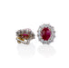 Macklowe Gallery Bulgari Burma No-Heat Ruby and Diamond Clip Earrings